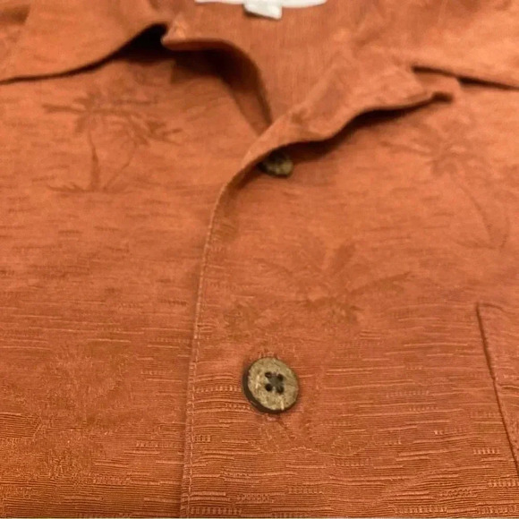 Visitor 100% Silk‎ Short Sleeve Shirt Mens M Button Down Casual - Picture 4 of 7